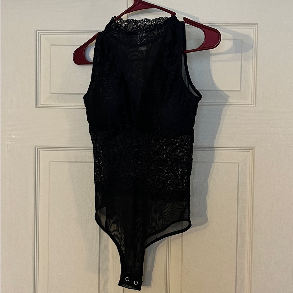 Aura Elegant Black Lace Blouse